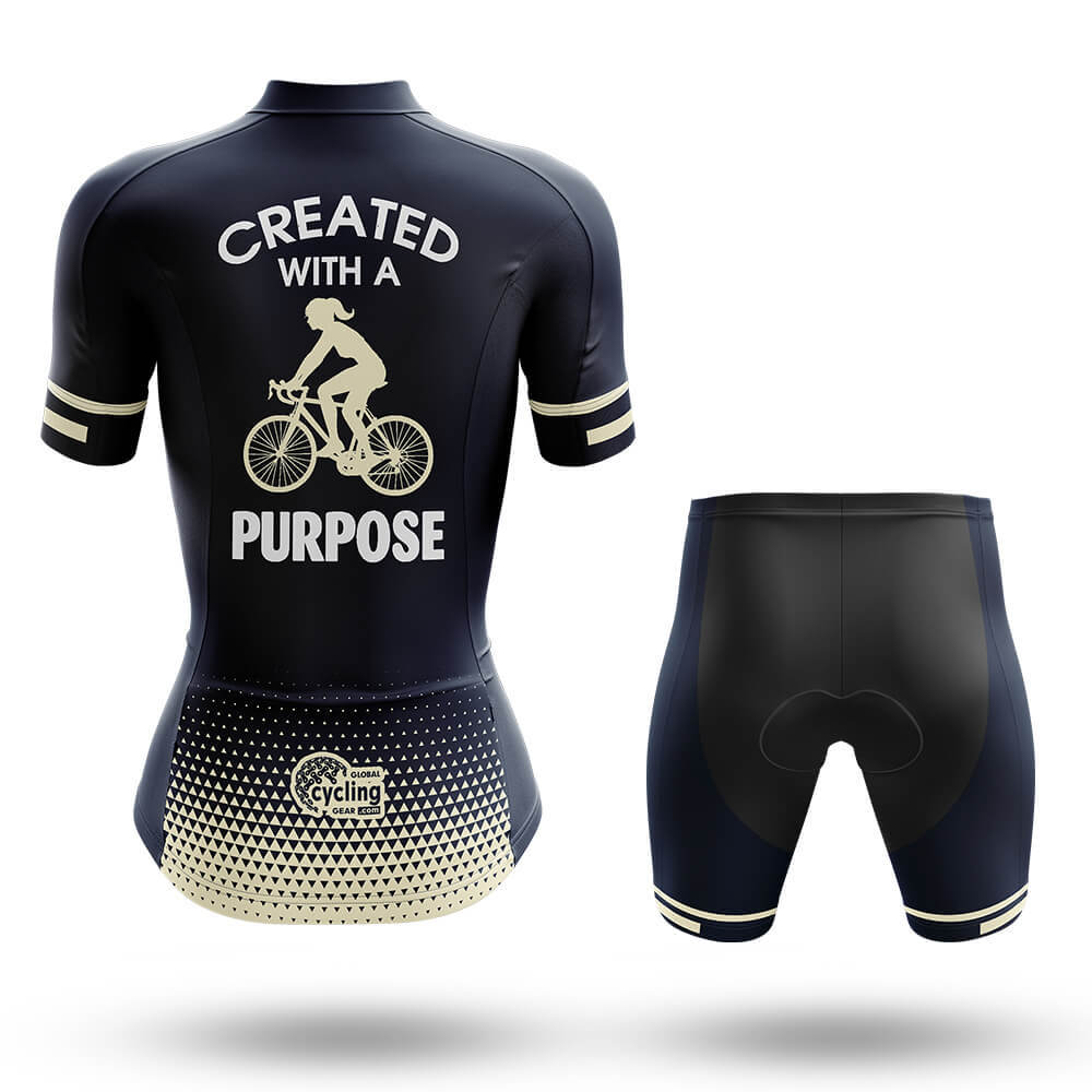 Created With A Purpose - Women's Cycling Kit-Full Set-Global Cycling Gear
