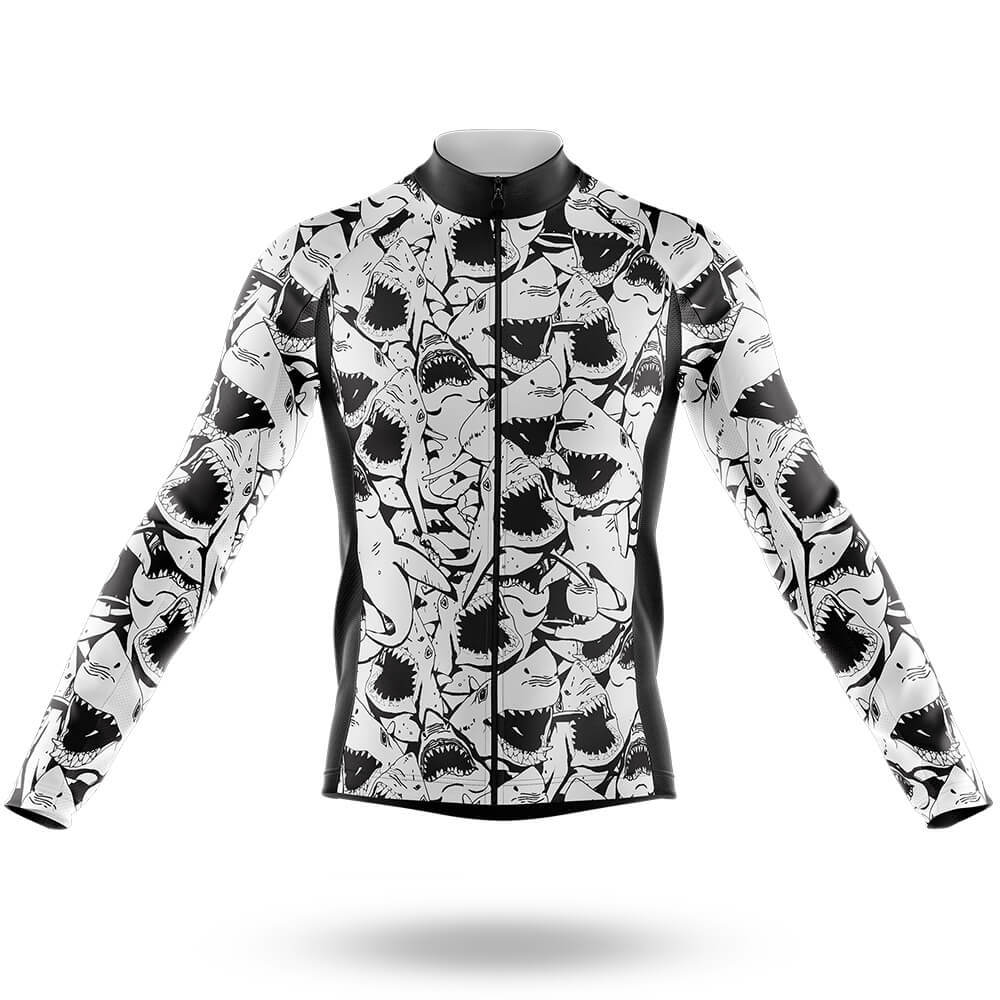 Shark Jaws - Men's Cycling Kit-Short Sleeve Jersey-Global Cycling Gear