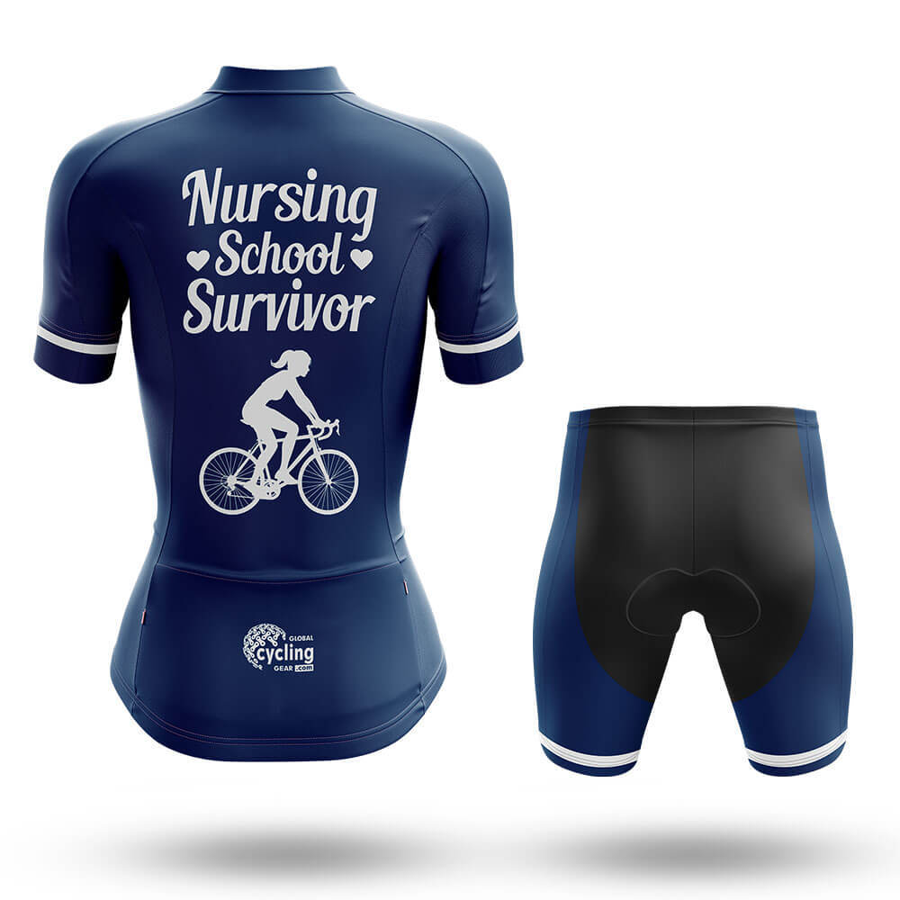 Nursing School Survivor - Women's Cycling Kit-Full Set-Global Cycling Gear