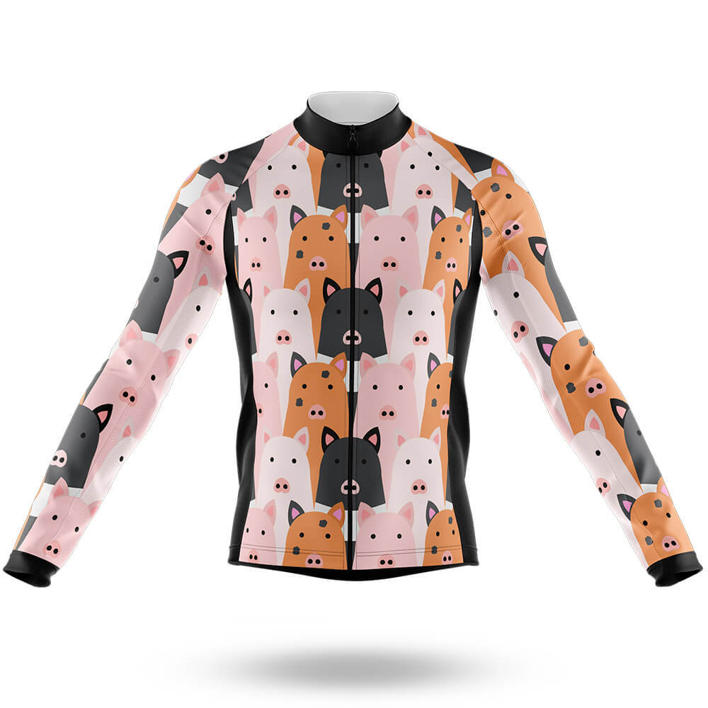 Pig Lover - Men's Cycling Kit-Short Sleeve Jersey-Global Cycling Gear