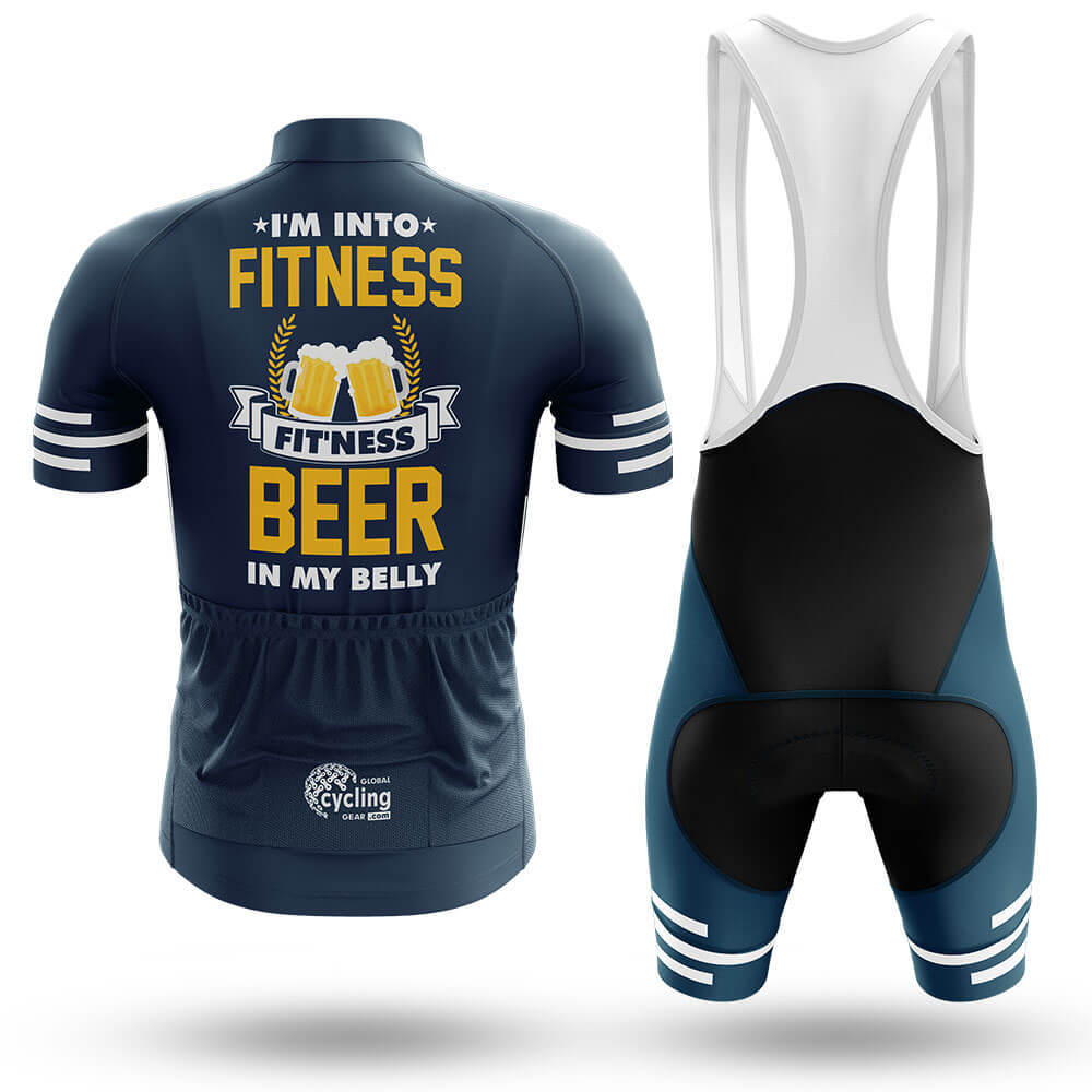 I'm Into Fitness - Navy - Men's Cycling Kit-Full Set-Global Cycling Gear