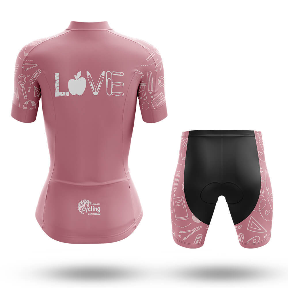 Love Teacher - Women's Cycling Kit-Full Set-Global Cycling Gear
