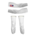 USA S5 White - 30% Off Arm And Leg Sleeves-S-Global Cycling Gear