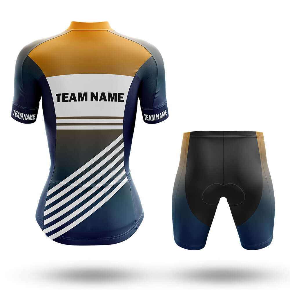 Custom Team Name S3 Yellow - Women's Cycling Kit-Full Set-Global Cycling Gear
