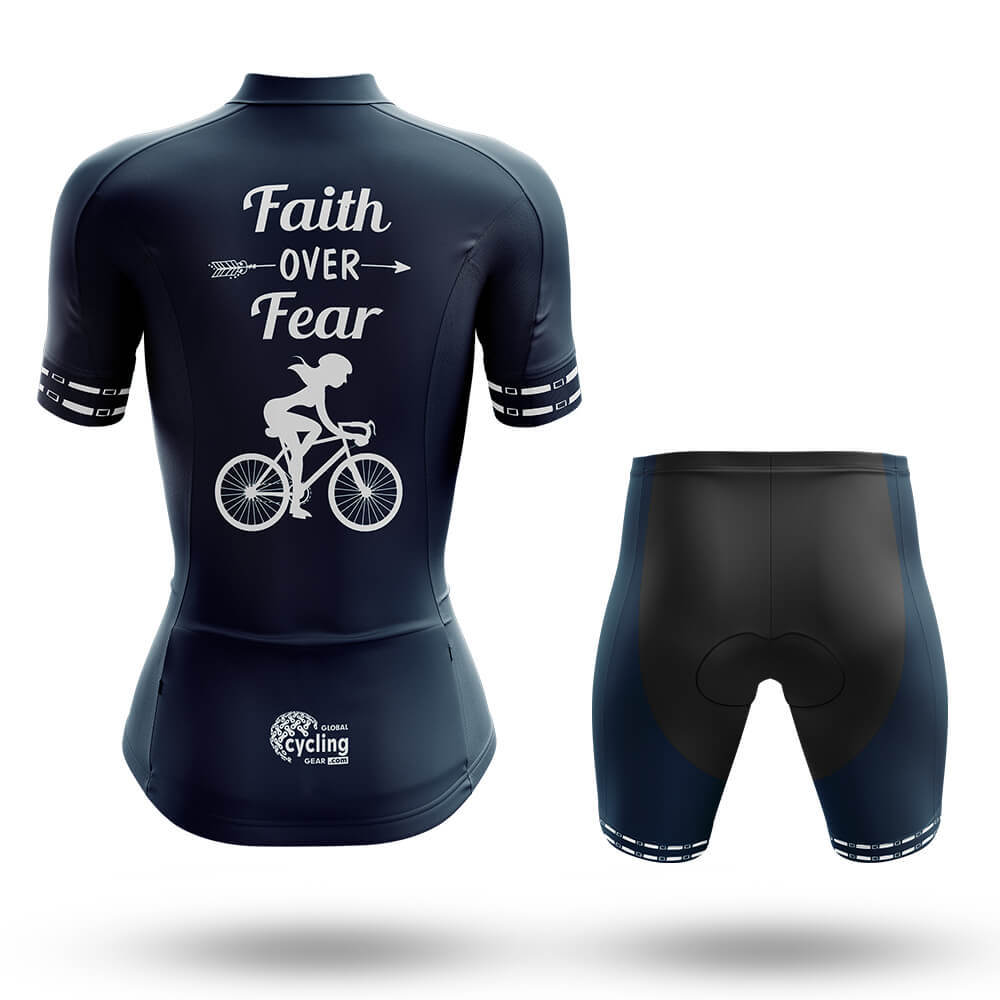 Faith Over Fear - Women's Cycling Kit-Full Set-Global Cycling Gear