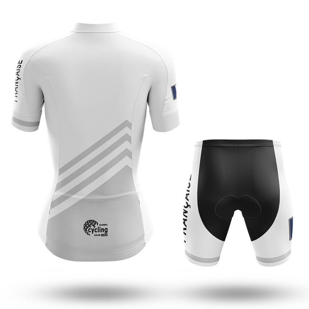 Française S5 White - Women - Cycling Kit-Full Set-Global Cycling Gear