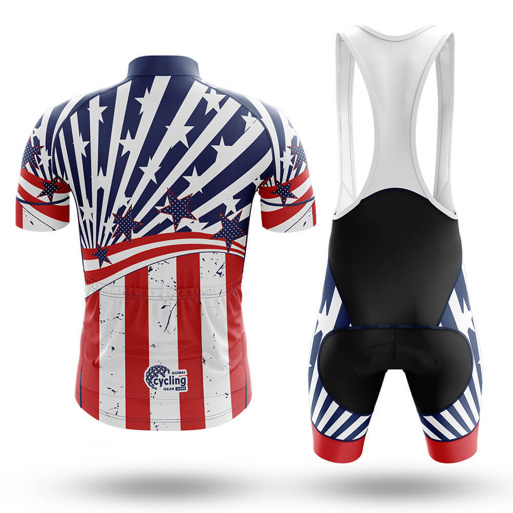 USA Flag Cycling - Men's Cycling Kit-Full Set-Global Cycling Gear