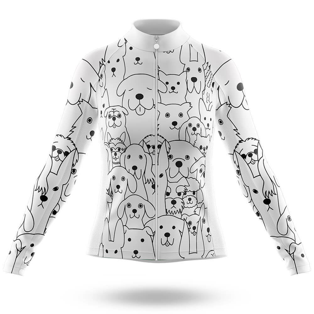 Dog Lover V3 - Women's Cycling Kit-Short Sleeve Jersey-Global Cycling Gear