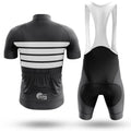 Retro Four Stripes - Black - Men's Cycling Kit-Full Set-Global Cycling Gear