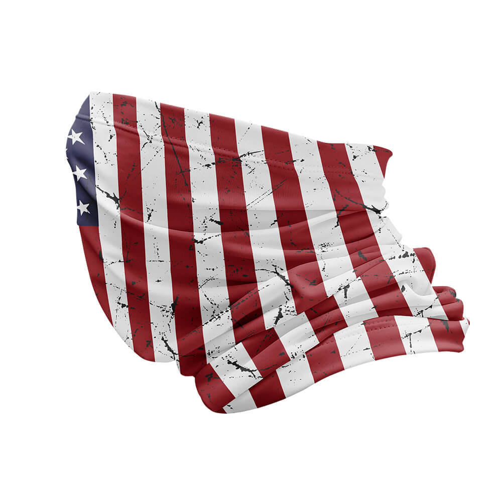 USA Flag - Neck Gaiter For Men Women-Global Cycling Gear