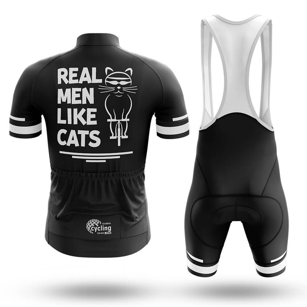 Real Men Like Cats - Men's Cycling Kit-Full Set-Global Cycling Gear