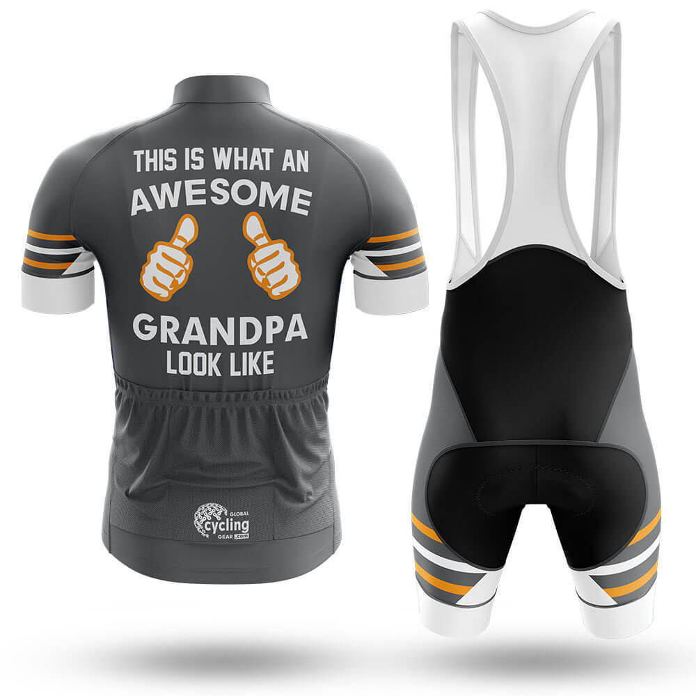 Awesome Grandpa V3 - Grey - Men's Cycling Kit-Full Set-Global Cycling Gear