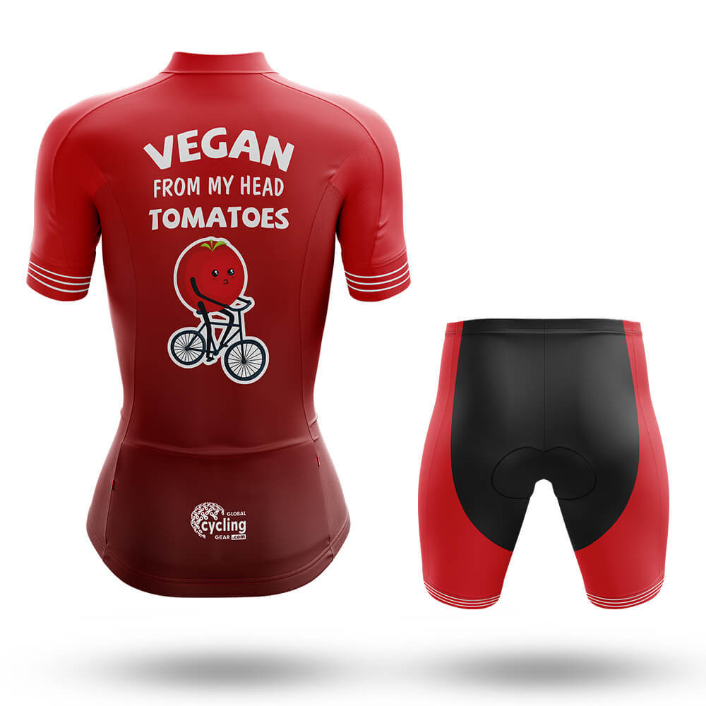 Vegan From My Head - Women's Cycling Kit-Full Set-Global Cycling Gear