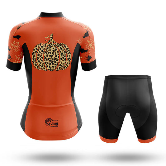 Leopard Pumpkin - Women's Cycling Kit-Full Set-Global Cycling Gear