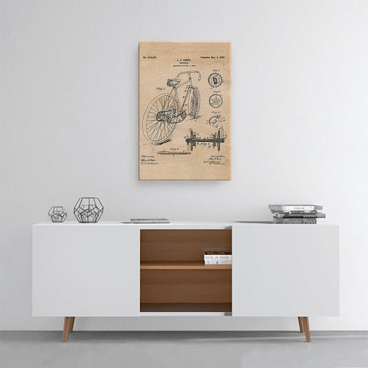 Vintage Bicycle - Wall Art Poster-Global Cycling Gear