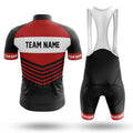 Custom Team Name V20 Red - Men's Cycling Kit-Full Set-Global Cycling Gear