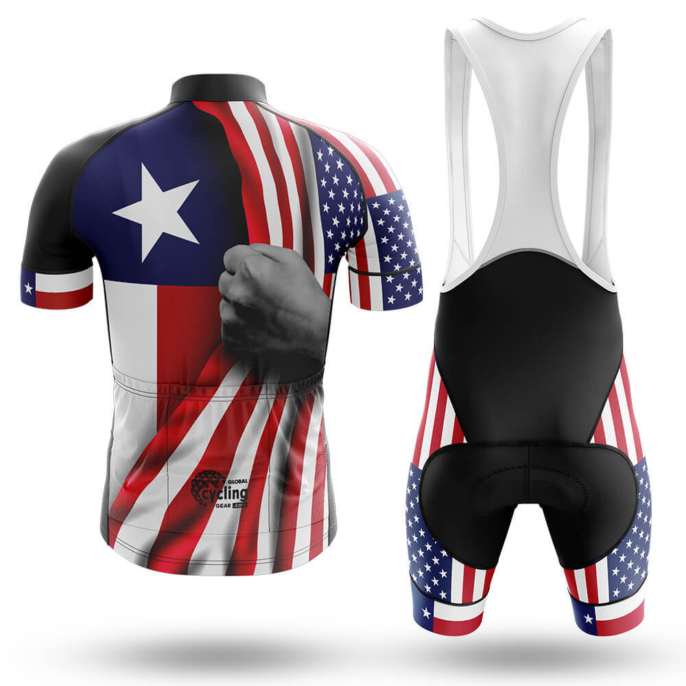 American Flag - Texas - Men's Cycling Kit-Full Set-Global Cycling Gear