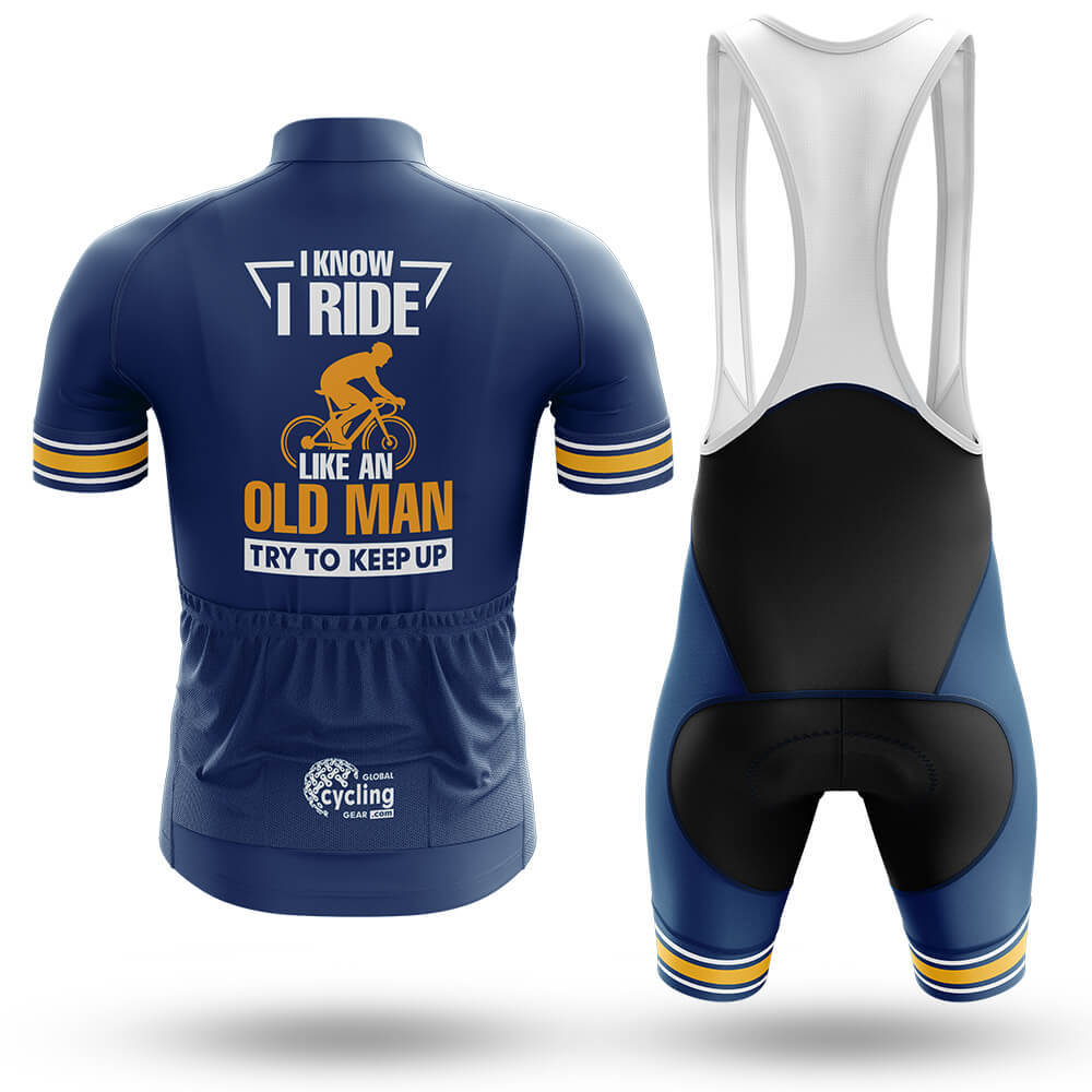 I Ride Like An Old Man V4 - Men's Cycling Kit-Full Set-Global Cycling Gear