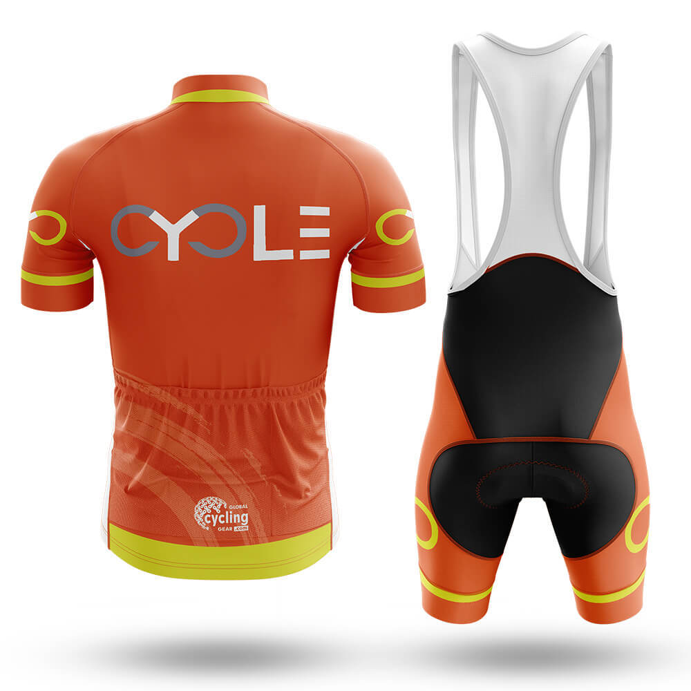 Hi-Vis Orange - Men's Cycling Kit-Full Set-Global Cycling Gear