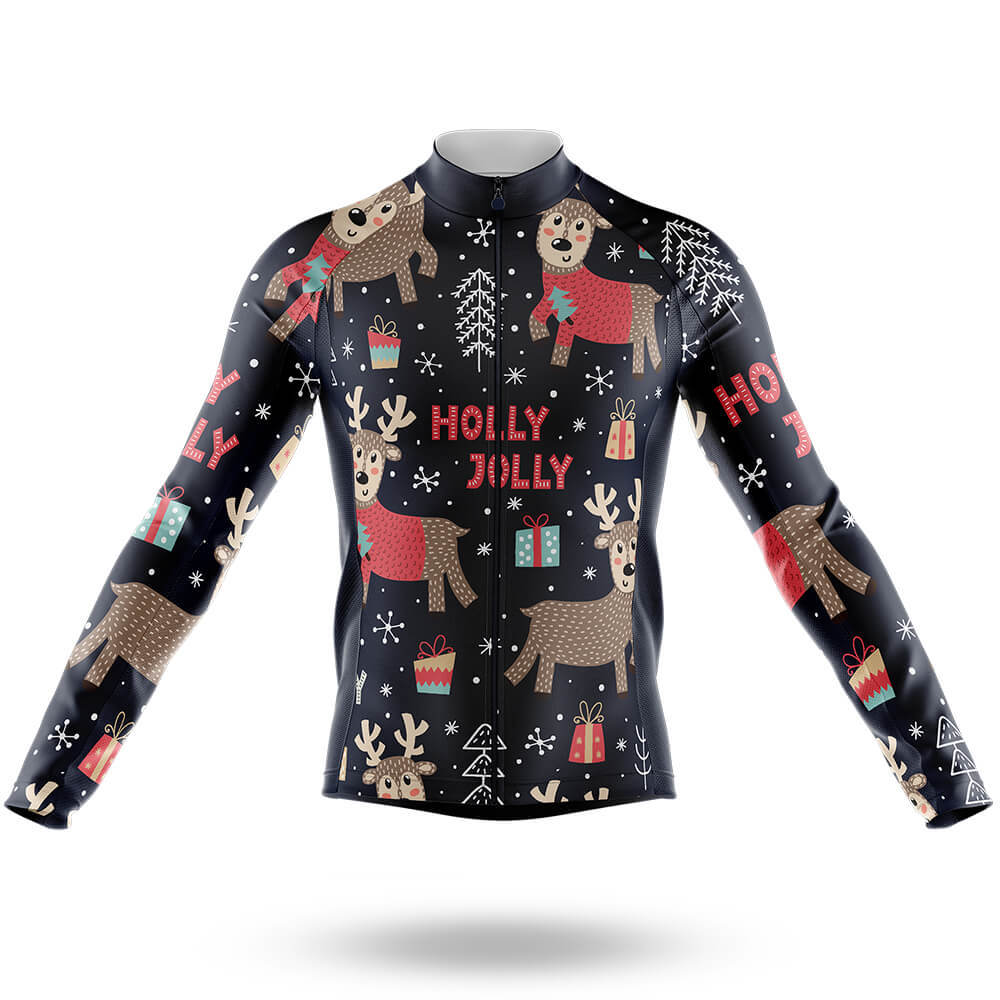 Holly Jolly - Men's Cycling Kit-Short Sleeve Jersey-Global Cycling Gear