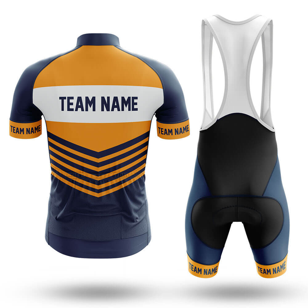 Custom Team Name V20 Navy - Men's Cycling Kit-Full Set-Global Cycling Gear