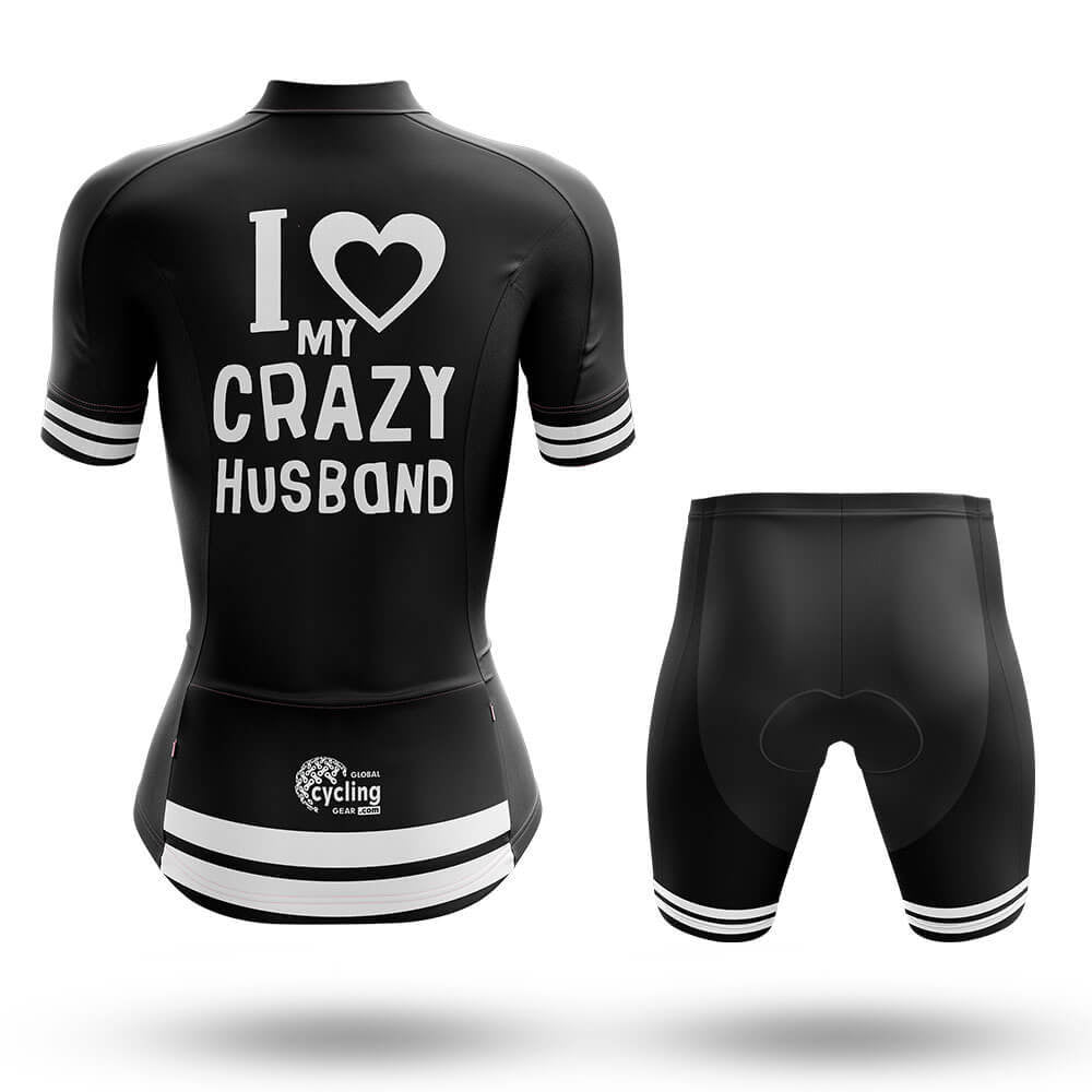 Love My Crazy Husband - Women's Cycling Kit-Full Set-Global Cycling Gear