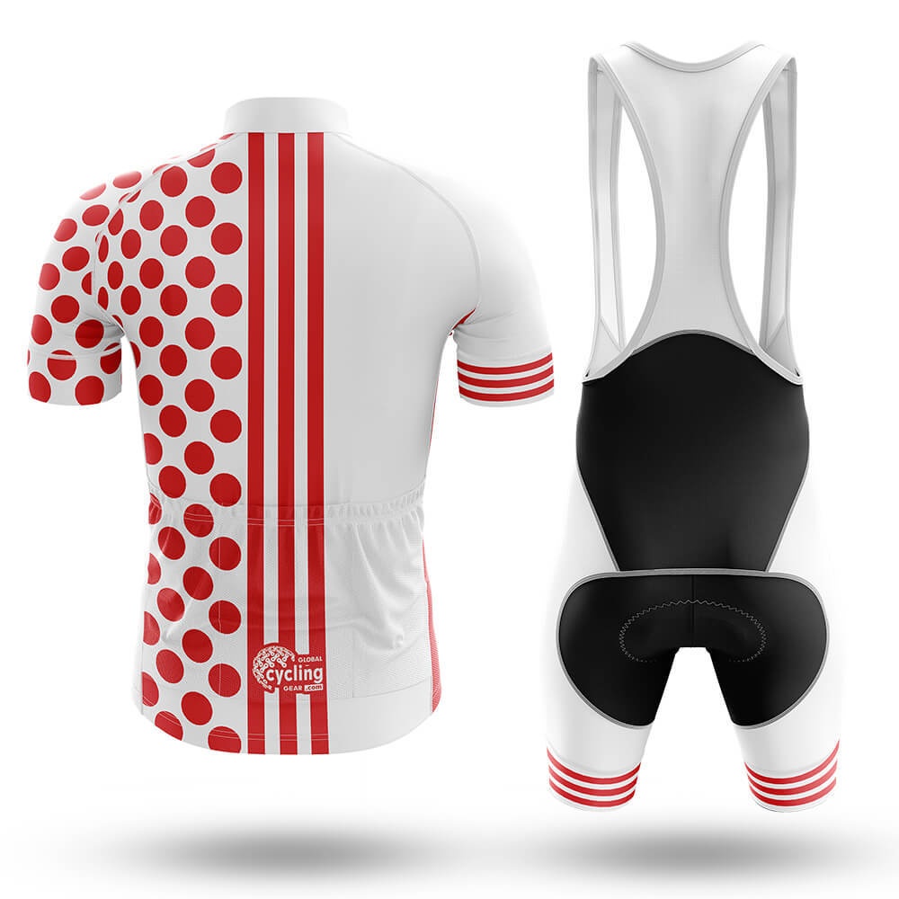 Red Polka Dot - Men's Cycling Kit-Full Set-Global Cycling Gear