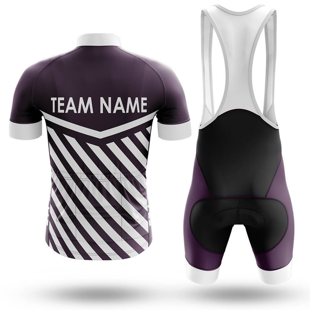 Custom Team Name M3 Dark Purple - Men's Cycling Kit-Full Set-Global Cycling Gear