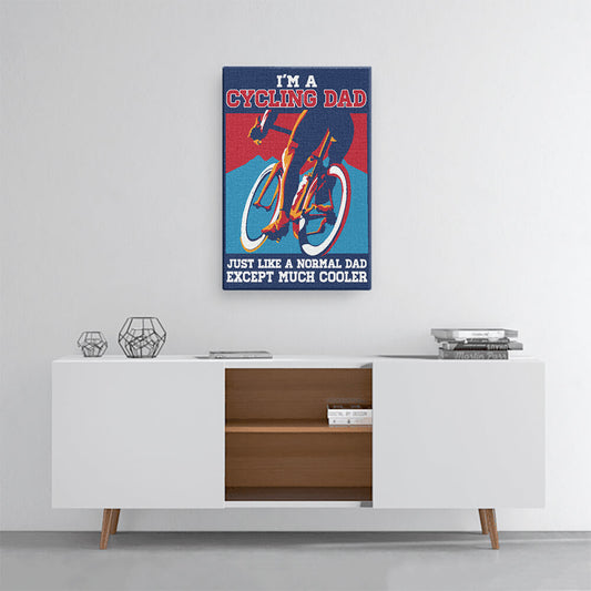 Cycling Dad - Wall Art Poster-Global Cycling Gear