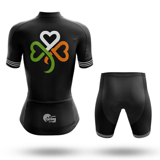 Ireland Clover Hearts - Women's Cycling Kit-Full Set-Global Cycling Gear