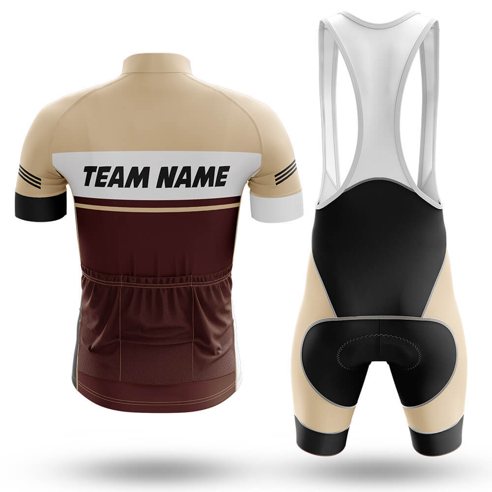 Custom Team Name M1 Brown - Men's Cycling Kit-Full Set-Global Cycling Gear