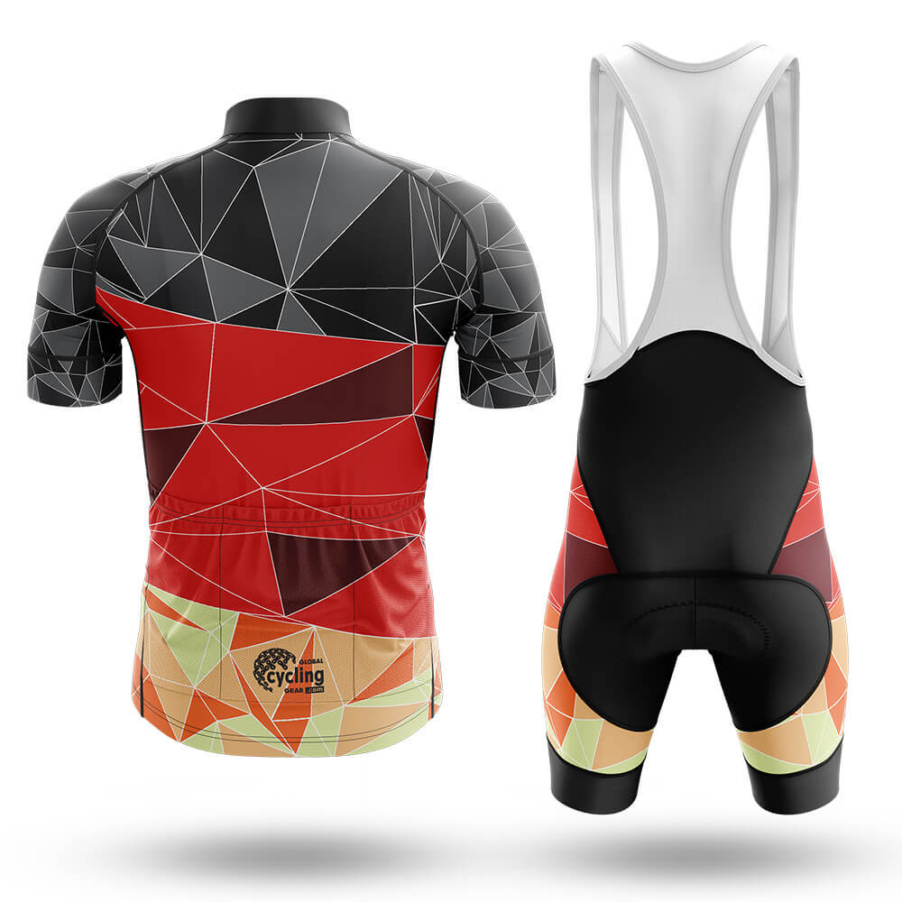 Fire Triangles - Men's Cycling Kit-Full Set-Global Cycling Gear