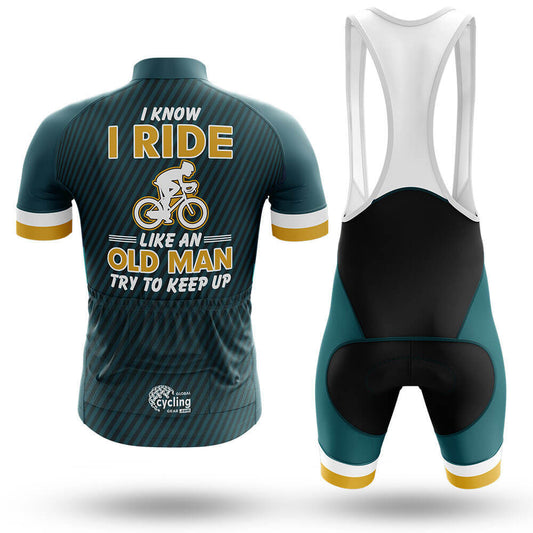 I Ride Like An Old Man V3 - Men's Cycling Kit-Full Set-Global Cycling Gear