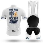 One Ride A Day - White - Men's Cycling Kit-Full Set-Global Cycling Gear