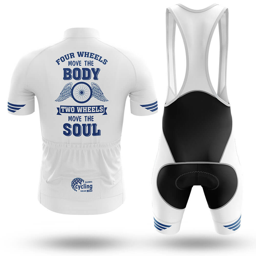 Two Wheels Move The Soul V2 - Men's Cycling Kit-Full Set-Global Cycling Gear