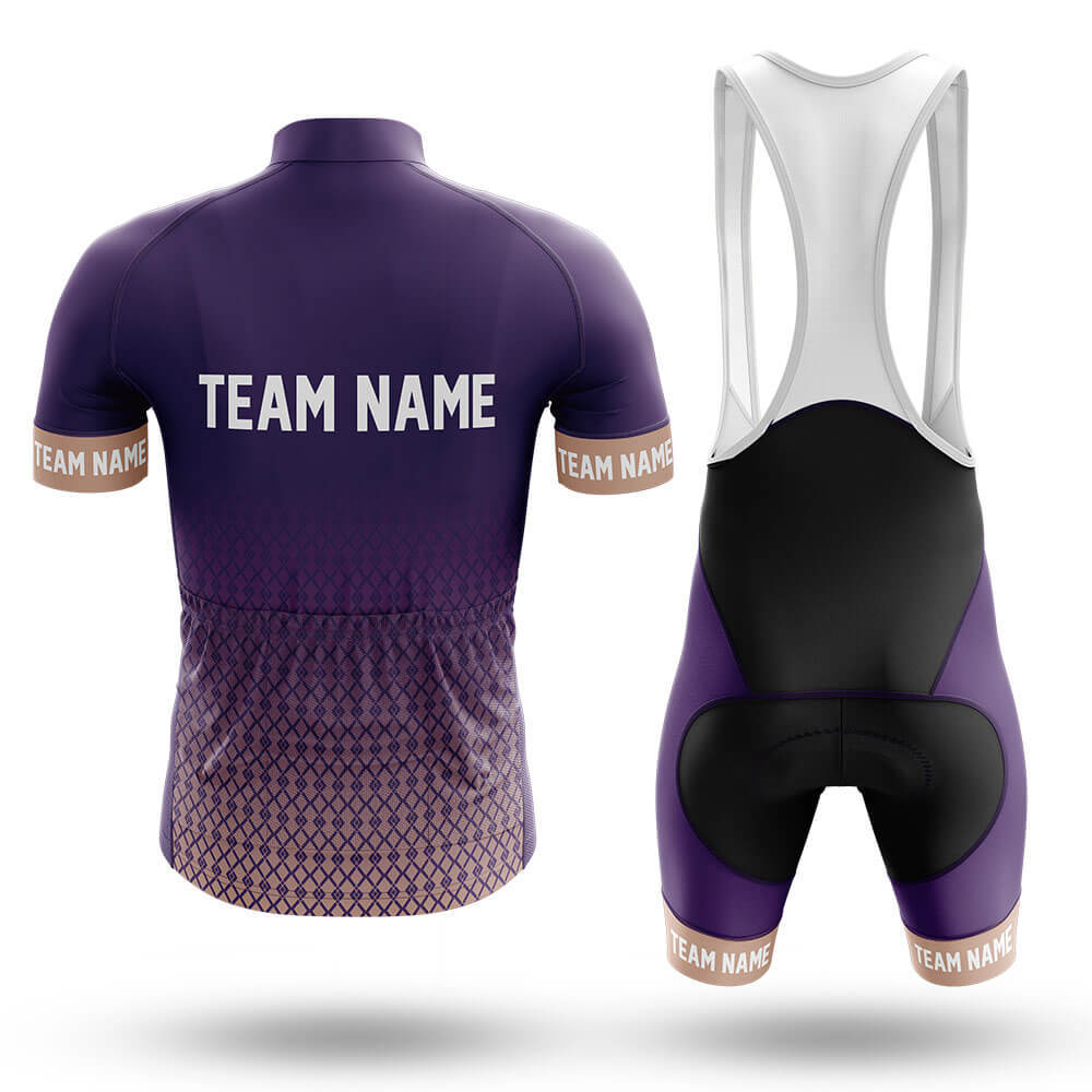 Custom Team Name S1 Violet - Men's Cycling Kit-Full Set-Global Cycling Gear