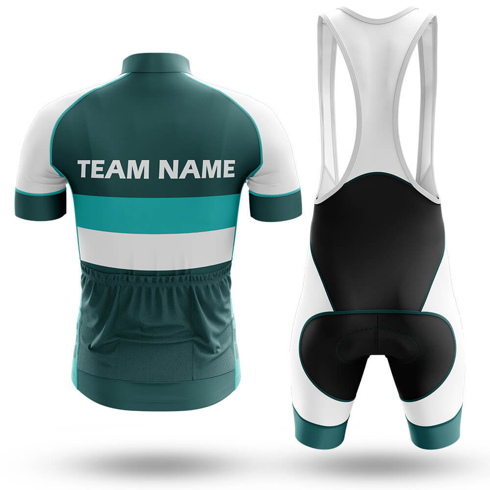 Custom Team Name M2 Green - Men's Cycling Kit-Full Set-Global Cycling Gear