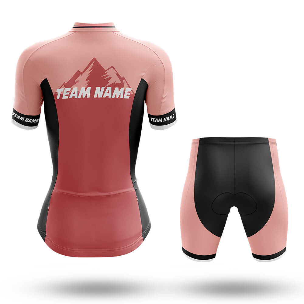 Custom Team Name V3 Pink - Women's Cycling Kit-Full Set-Global Cycling Gear