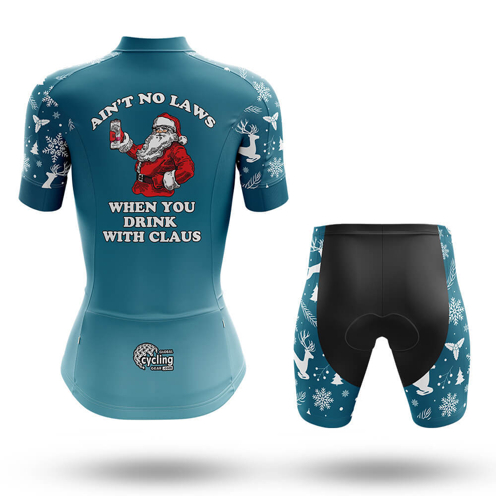 Drink With Claus - Women - Cycling Kit-Full Set-Global Cycling Gear