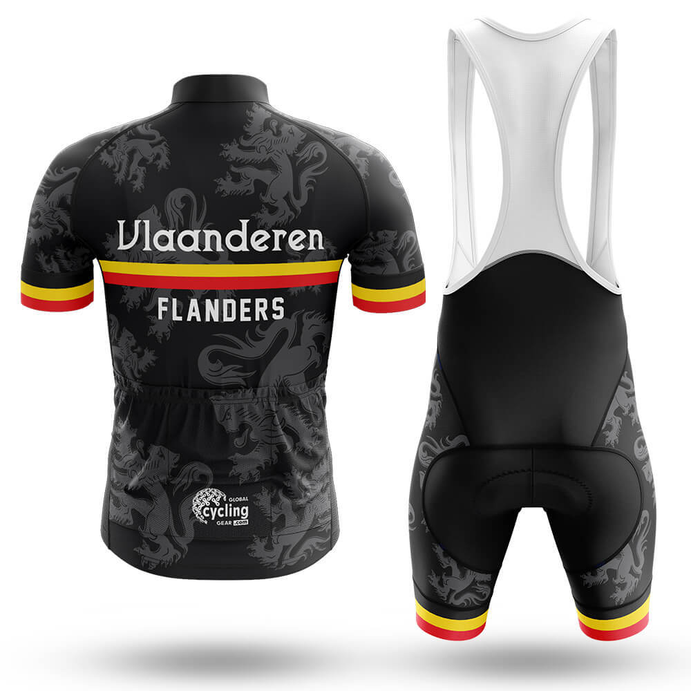 Vlaanderen (Flanders) - Black - Men's Cycling Kit-Full Set-Global Cycling Gear