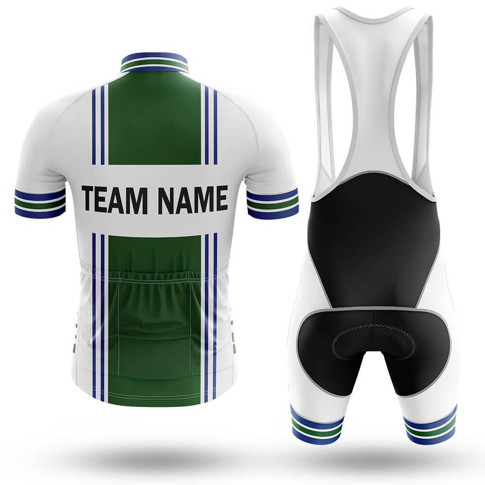 Custom Team Name M4 Green - Men's Cycling Kit-Full Set-Global Cycling Gear