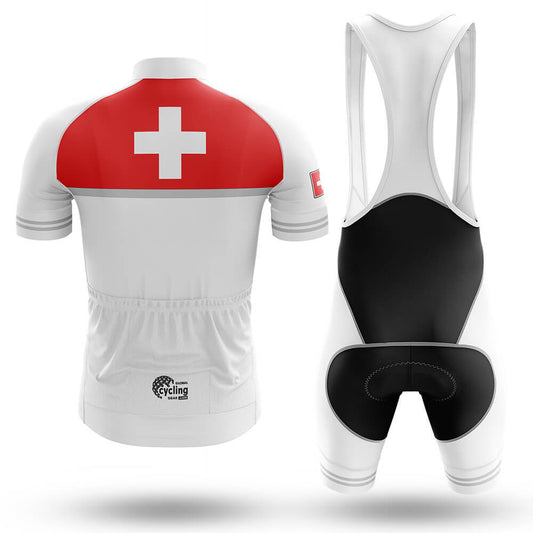 Switzerland S7 - White - Men's Cycling Kit-Full Set-Global Cycling Gear