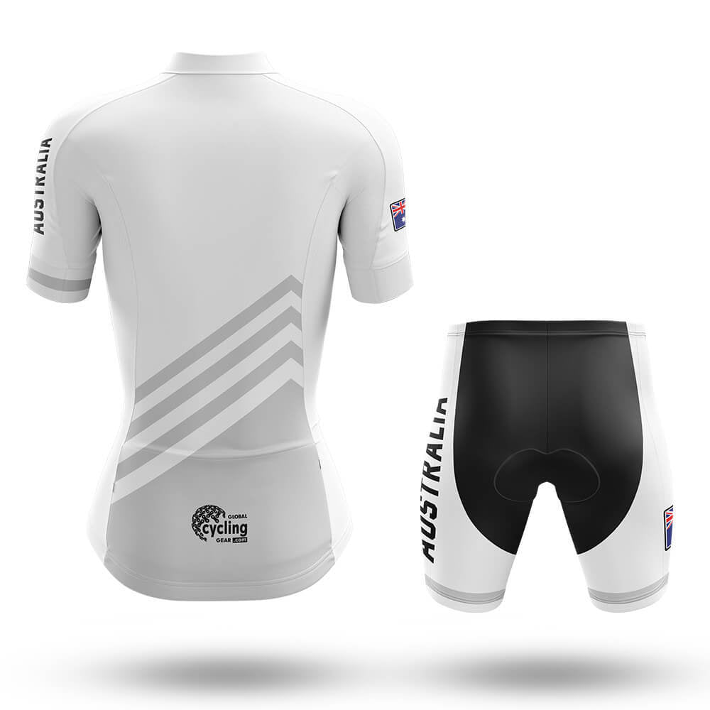 Australia S5 White - Women - Cycling Kit-Full Set-Global Cycling Gear