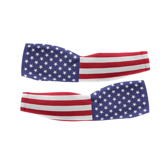 USA Flag - Arm And Leg Sleeves-S-Global Cycling Gear