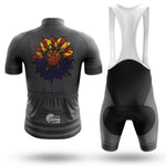 Arizona Sunflower - Grey - Men's Cycling Kit-Full Set-Global Cycling Gear