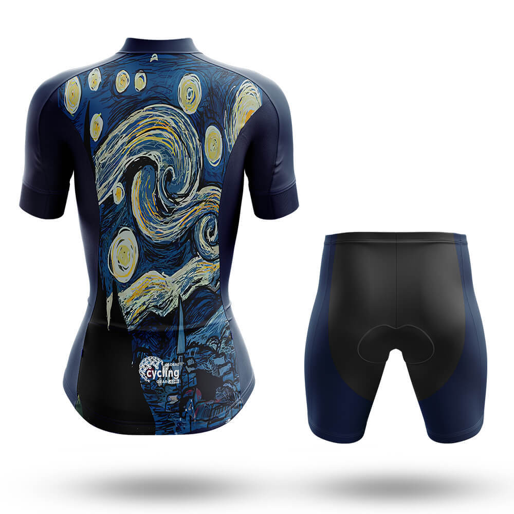 Starry Night - Women's Cycling Kit-Full Set-Global Cycling Gear