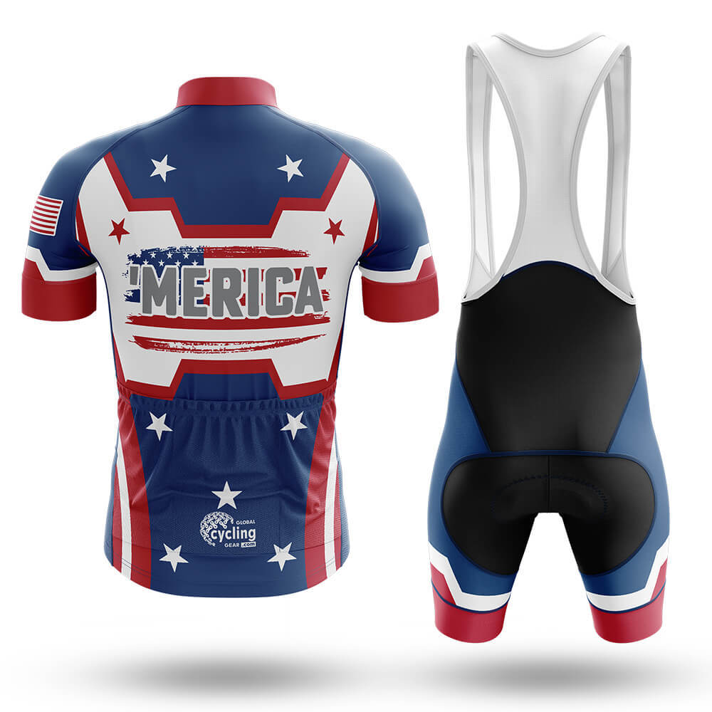 Merica Flag - Men's Cycling Kit-Full Set-Global Cycling Gear