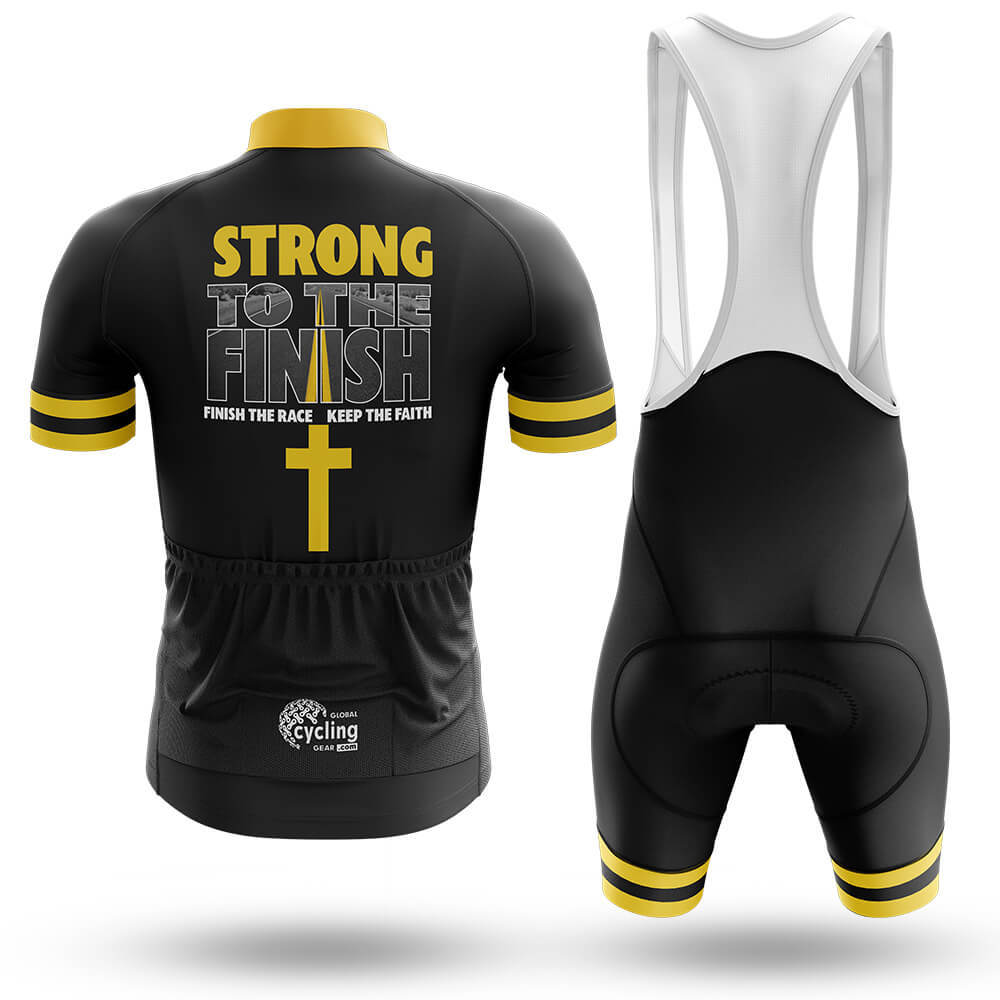 Strong To The Finish - Men's Cycling Kit-Full Set-Global Cycling Gear