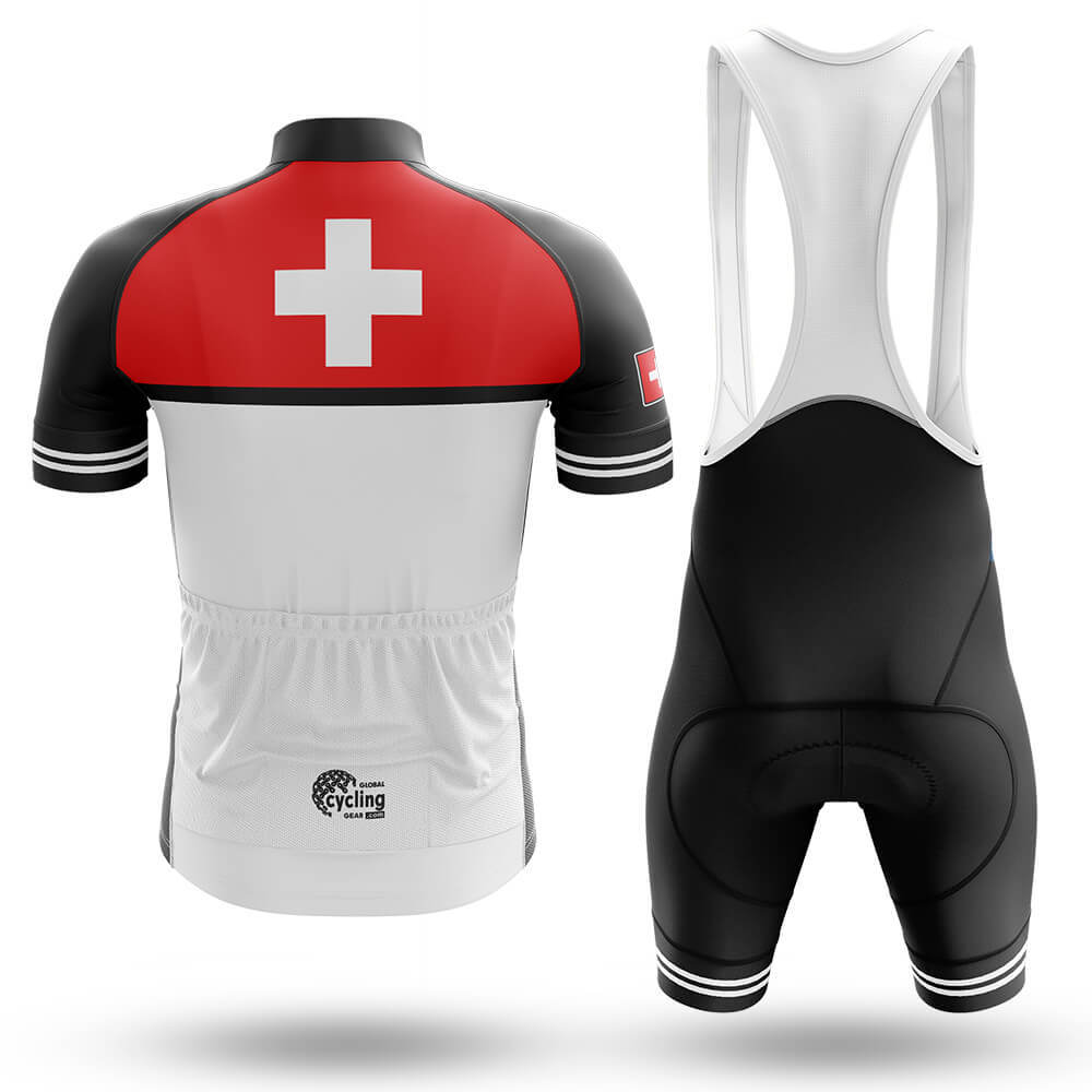 Switzerland S7 - Black - Men's Cycling Kit-Full Set-Global Cycling Gear