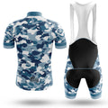 Blue Camo Cycling Jersey - Global Cycling Gear